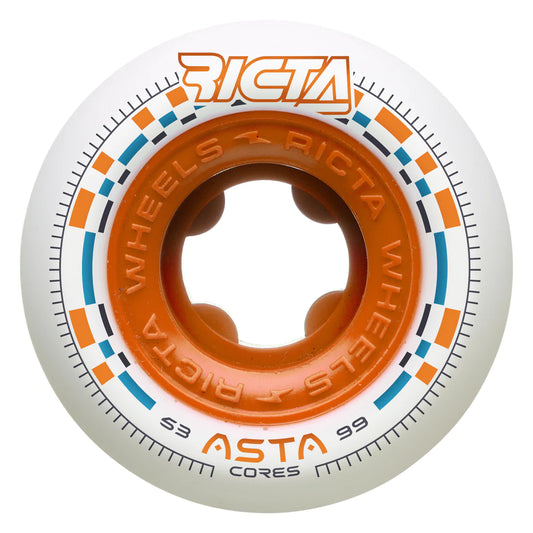 53mm Astra Cores White Round 99a Ricta Wheels